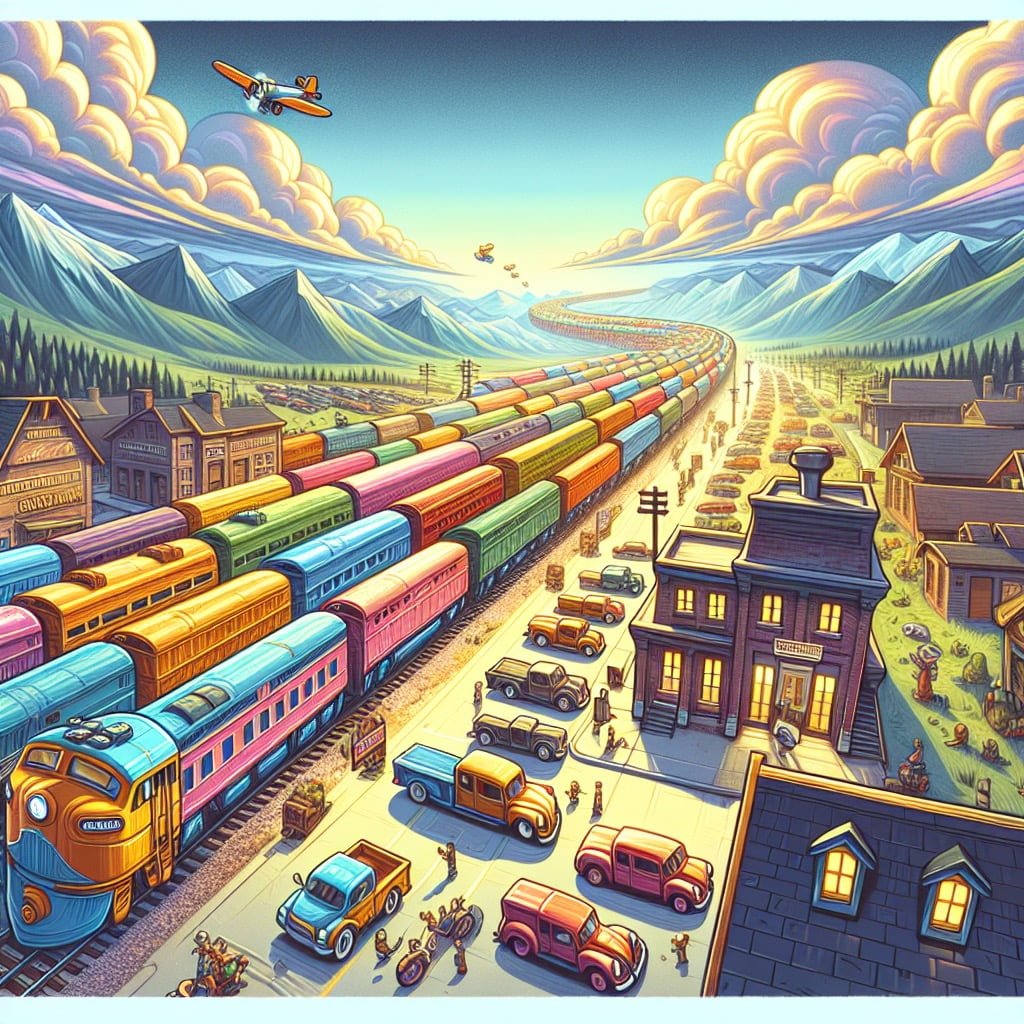 Fun fact for kids about the longest train in the world