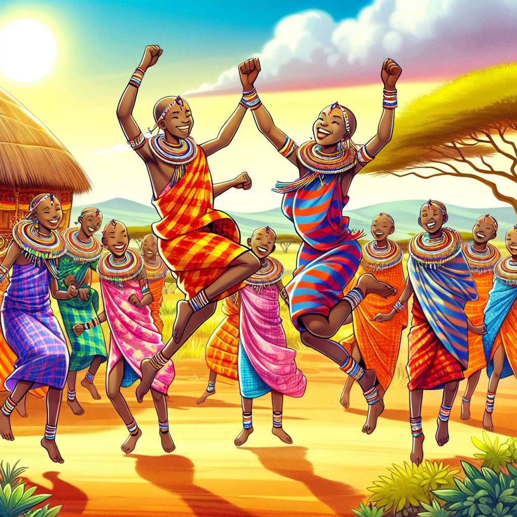 Fun fact for kids about the Maasai Jumping Dance in Kenya