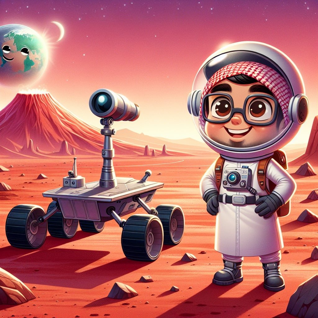 Fun fact for kids comparing Mars to Earth