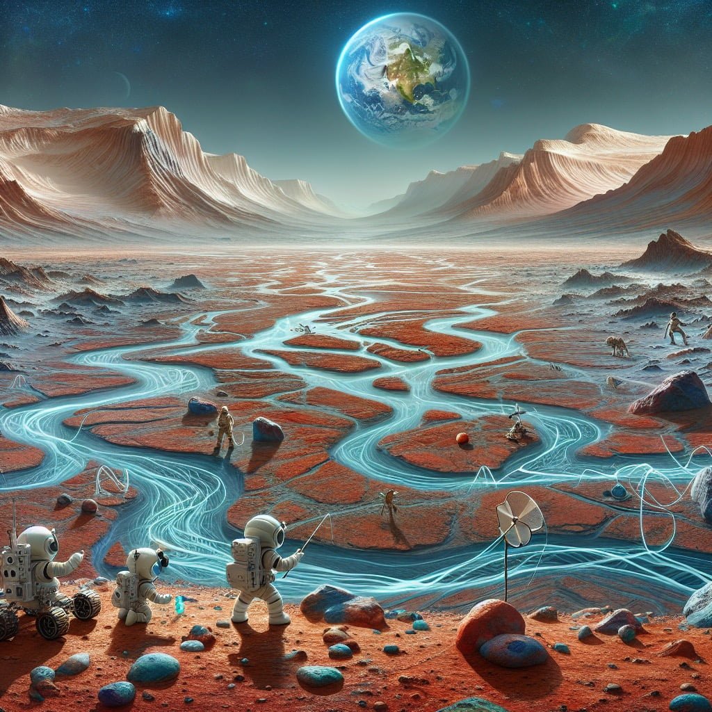 Fun fact for kids about rivers on Mars