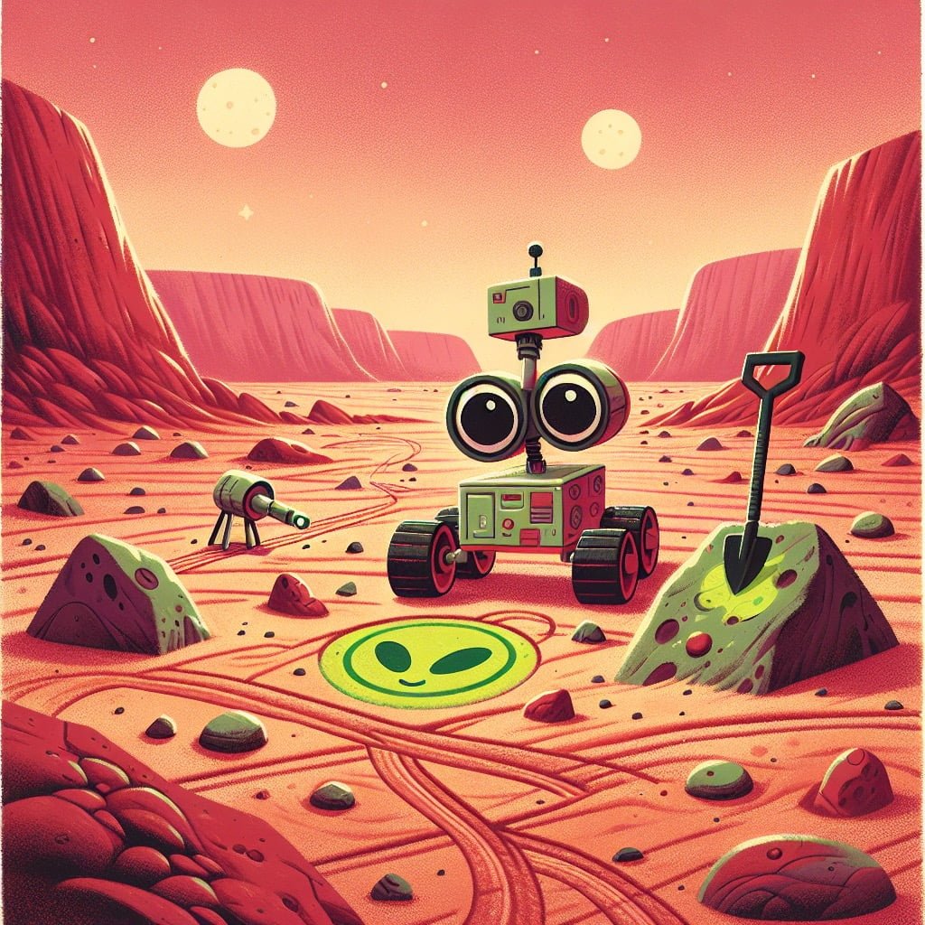 Fun fact for kids about Mars rover exploring the planet
