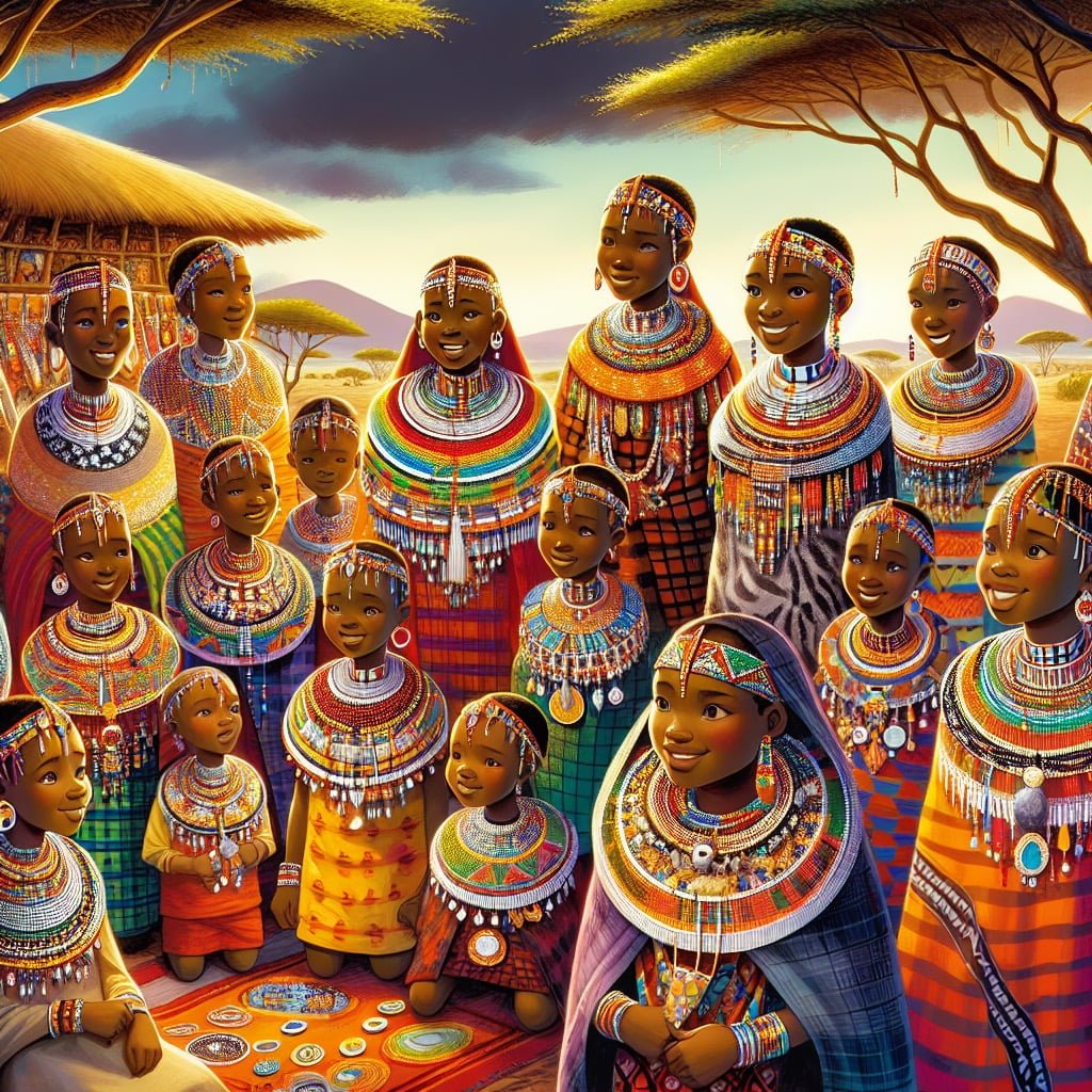 Fun fact for kids about Masai beaded necklaces
