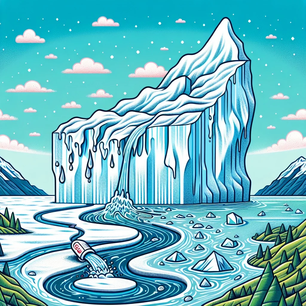 Fun fact for kids about melting glaciers