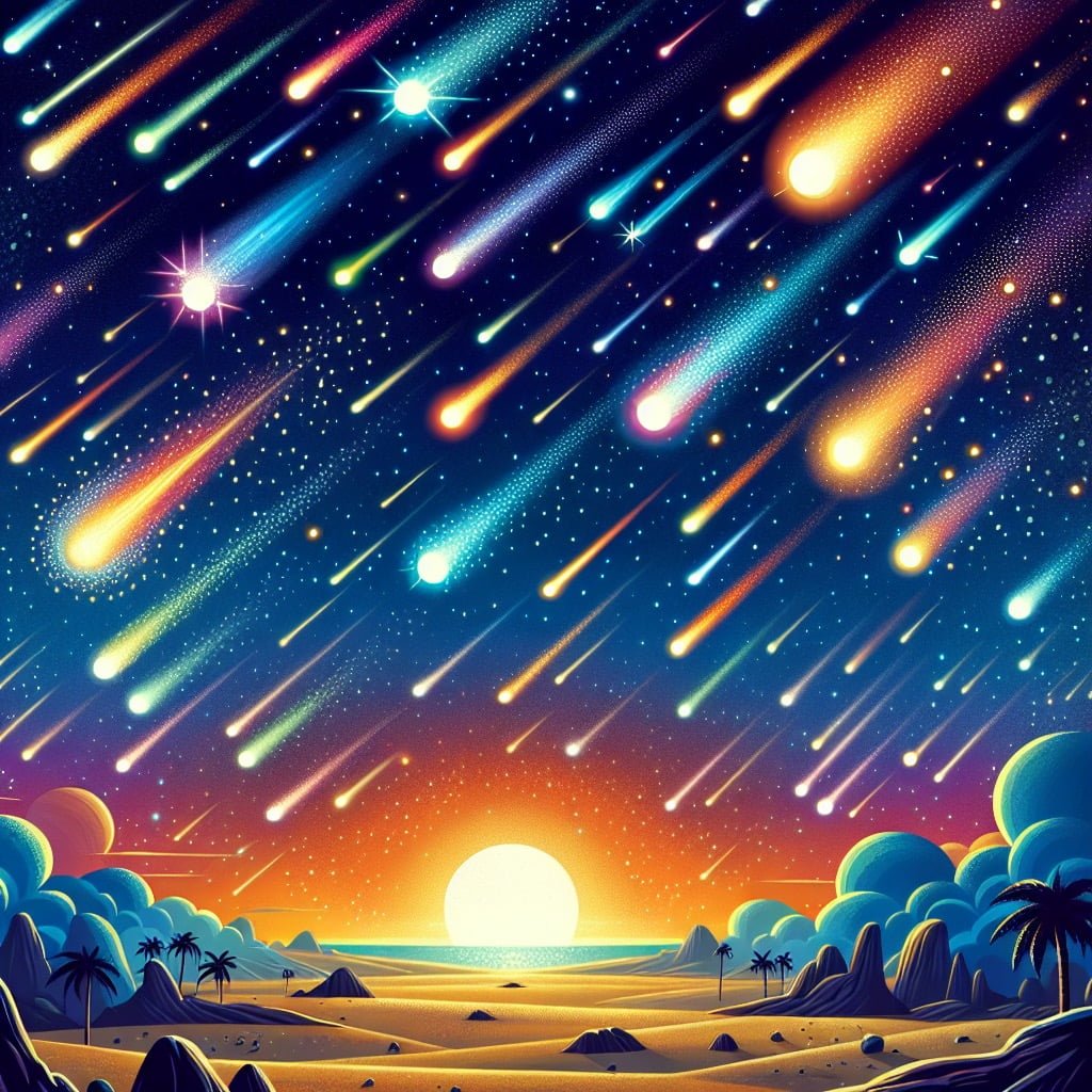Fun fact for kids about comet meteor showers