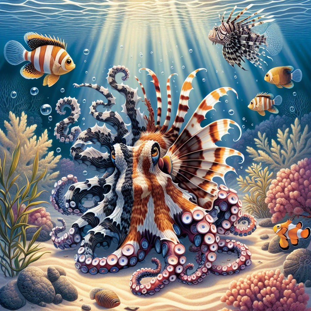 Fun fact for kids about a mimic octopus