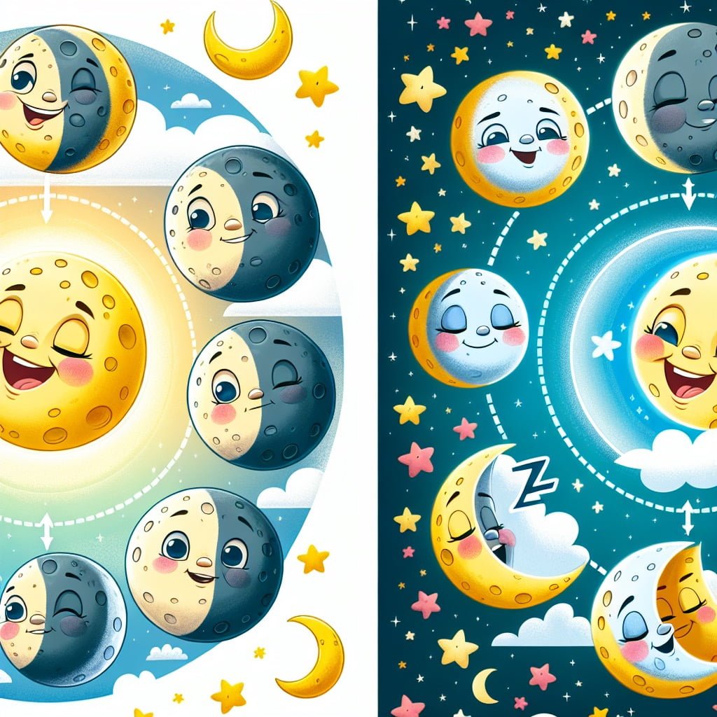 Fun fact for kids about different moon phases