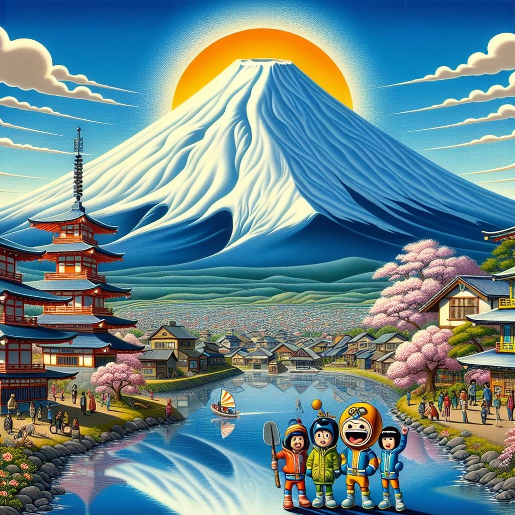 Fun fact for kids about Mount Fuji