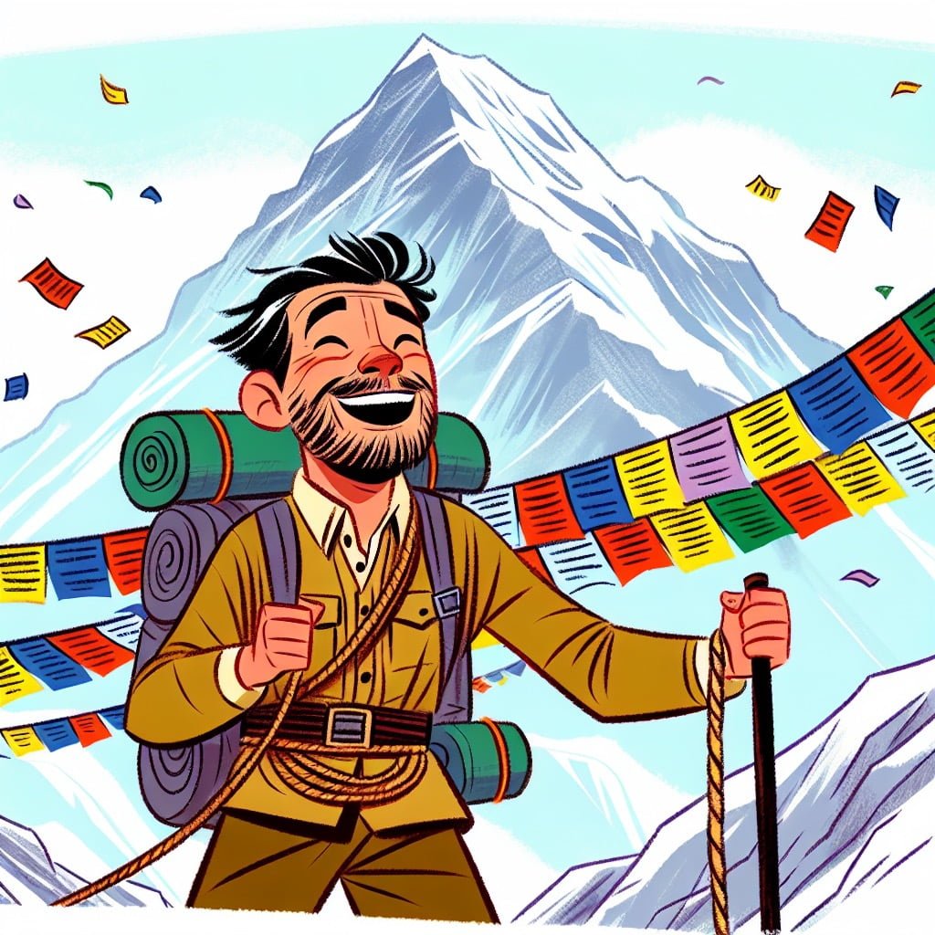 Fun fact for kids about the first explorer to summit Mount Everest