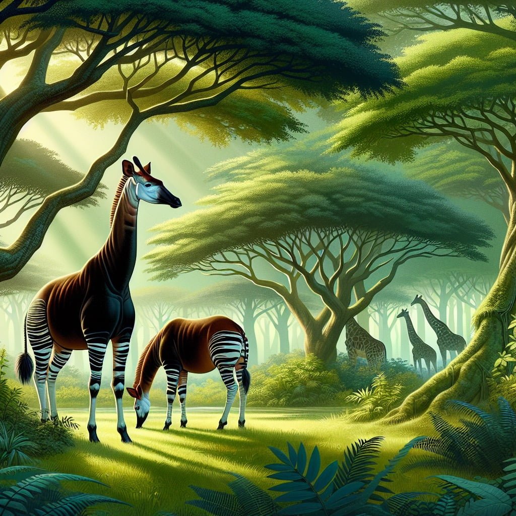 Fun fact for kids about an okapi