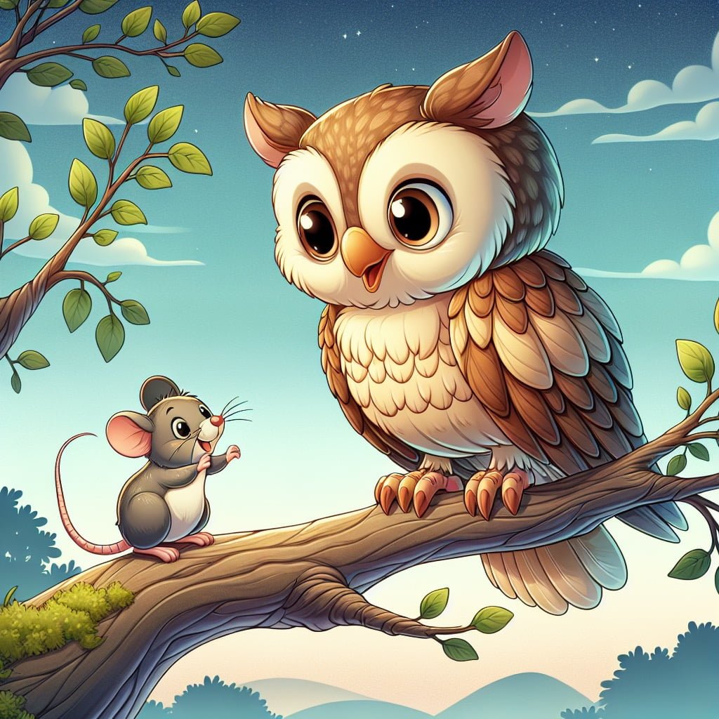 Fun fact for kids about an owl rotating its head