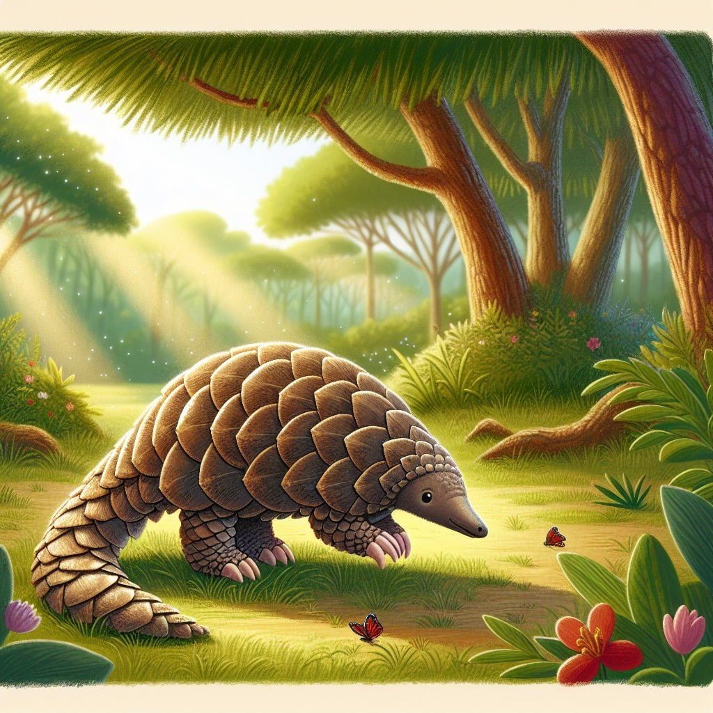 Fun fact for kids about a pangolin