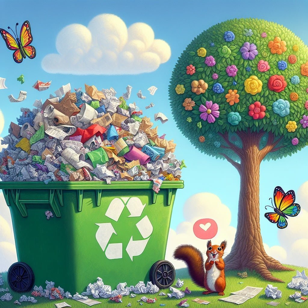 Fun fact for kids about paper recycling