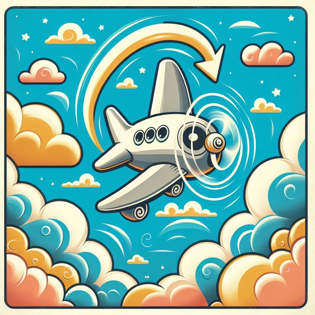 Fun fact for kids about a plane flying backwards