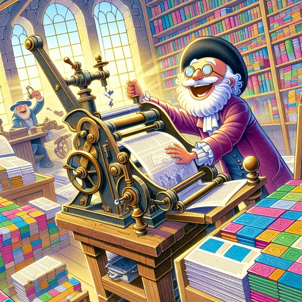 Fun fact for kids about printed book