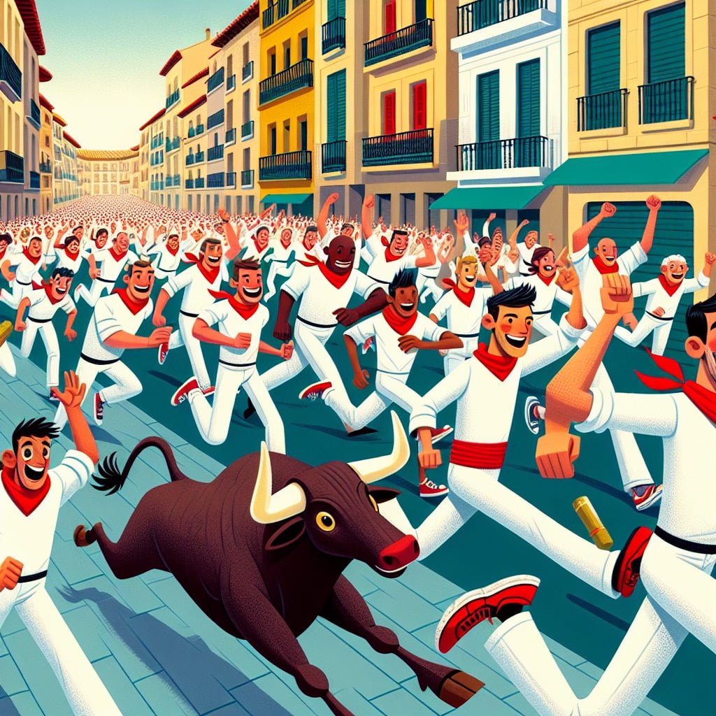 Fun fact for kids about the Running of the Bulls