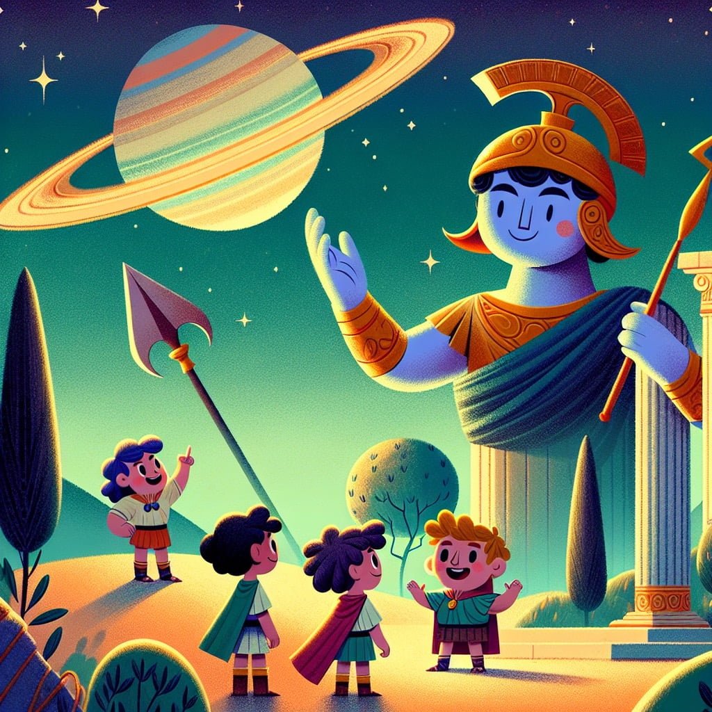 Fun fact for kids about Saturn's name