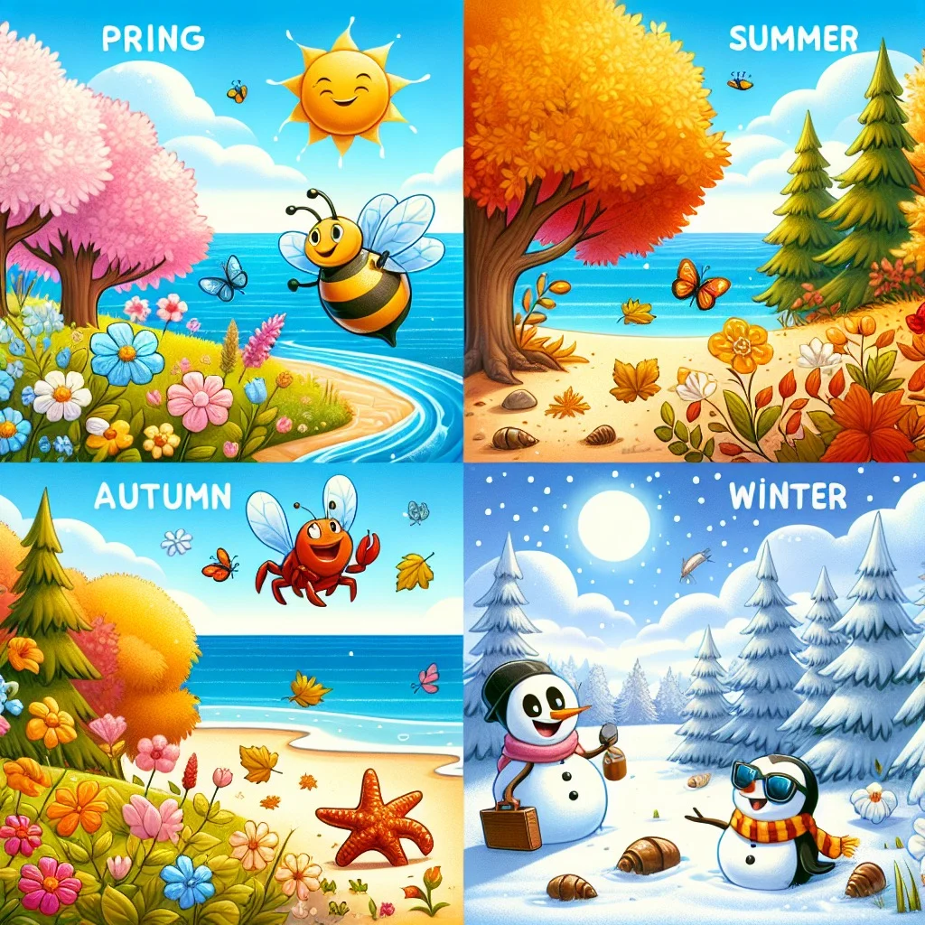 Main image for the post with 10 Awesome Fun Facts for Kids About Seasons