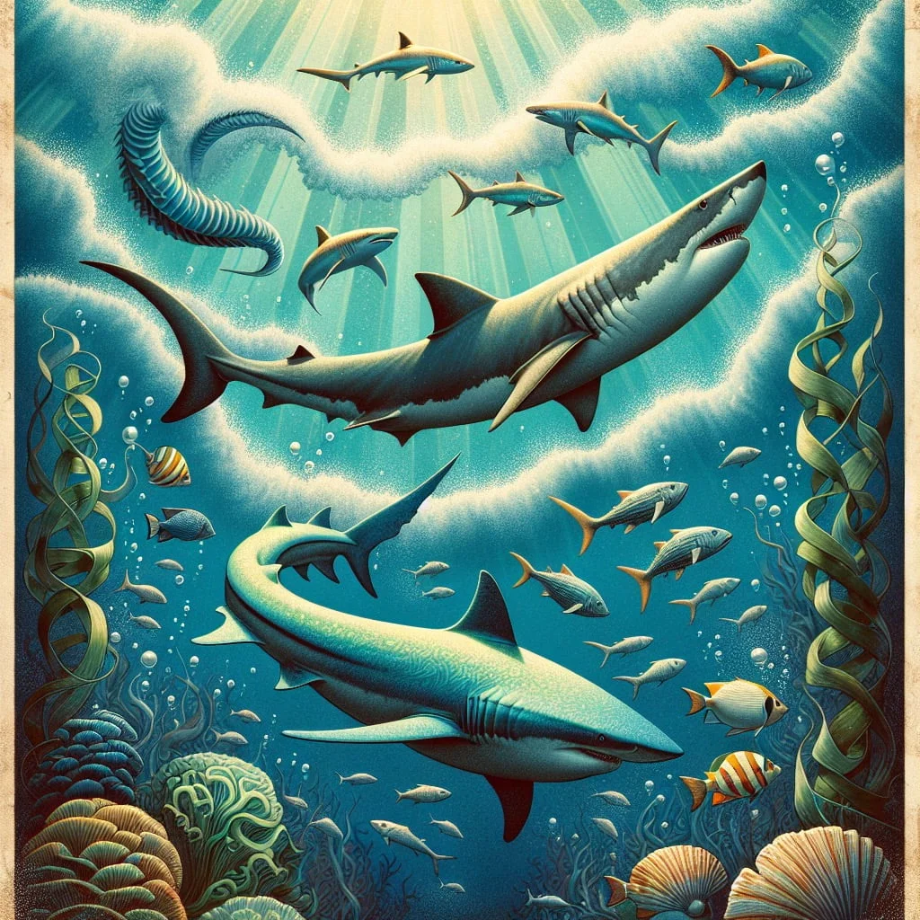 Fun fact for kids about a constantly swimming shark