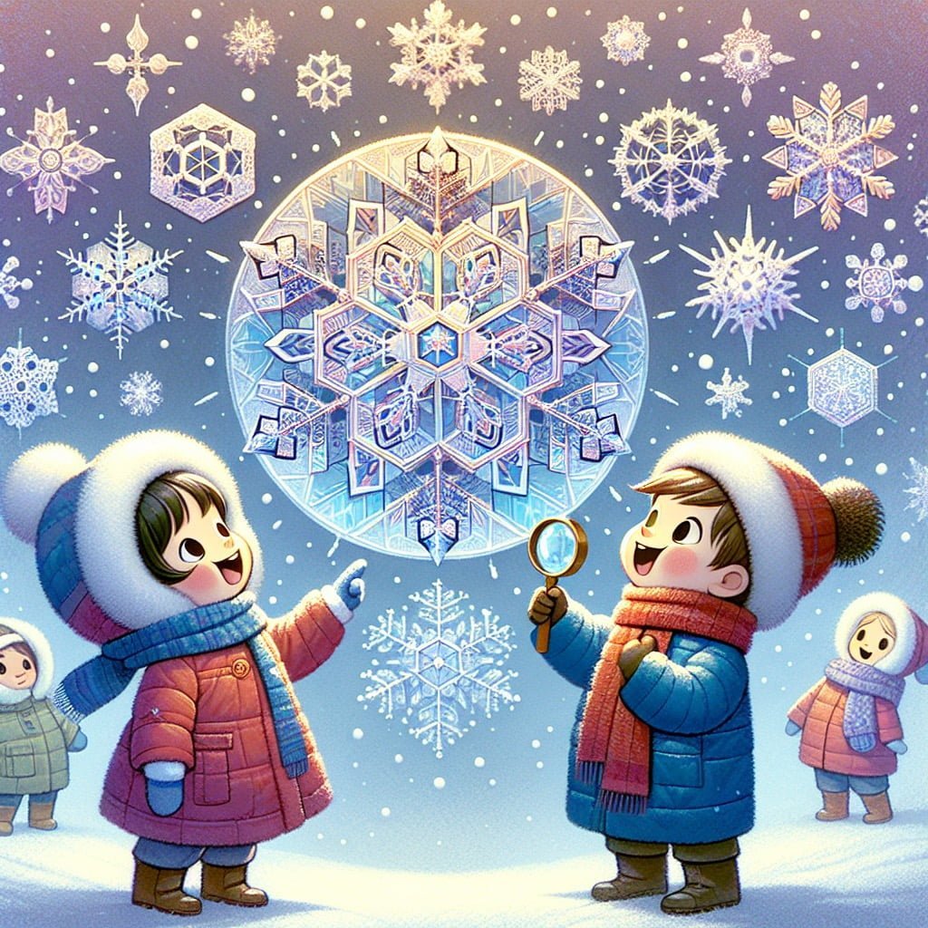 Fun fact for kids about snowflakes