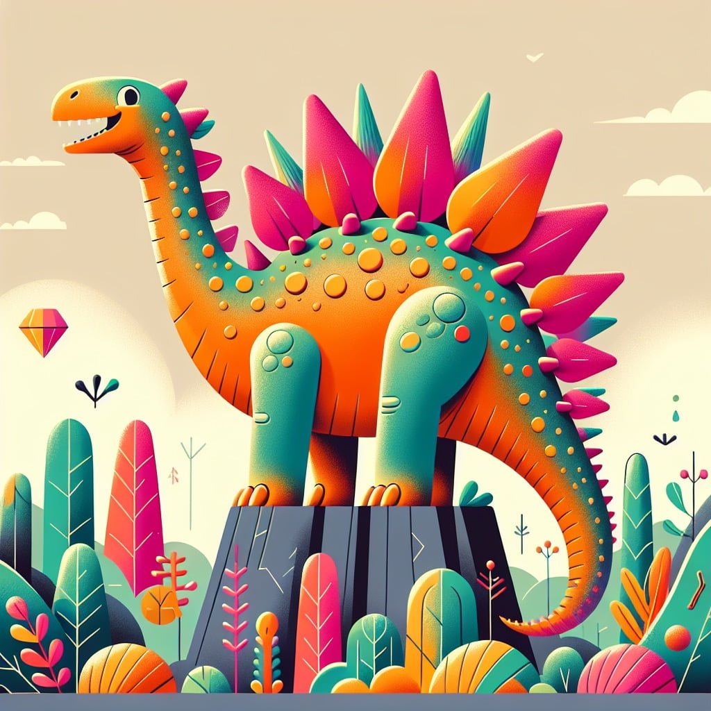Fun fact for kids about the Stegosaurus