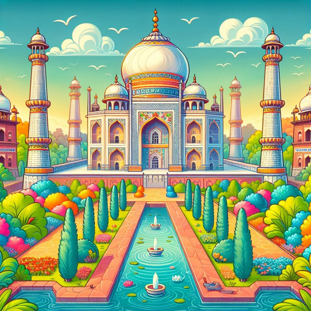 Fun fact for kids about the Taj Mahal