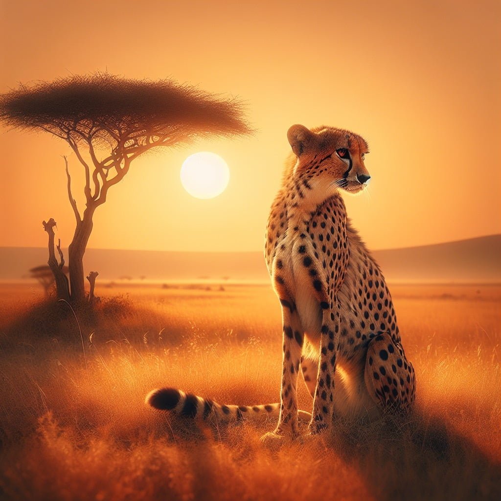 Fun fact for kids about cheetah tear streaks