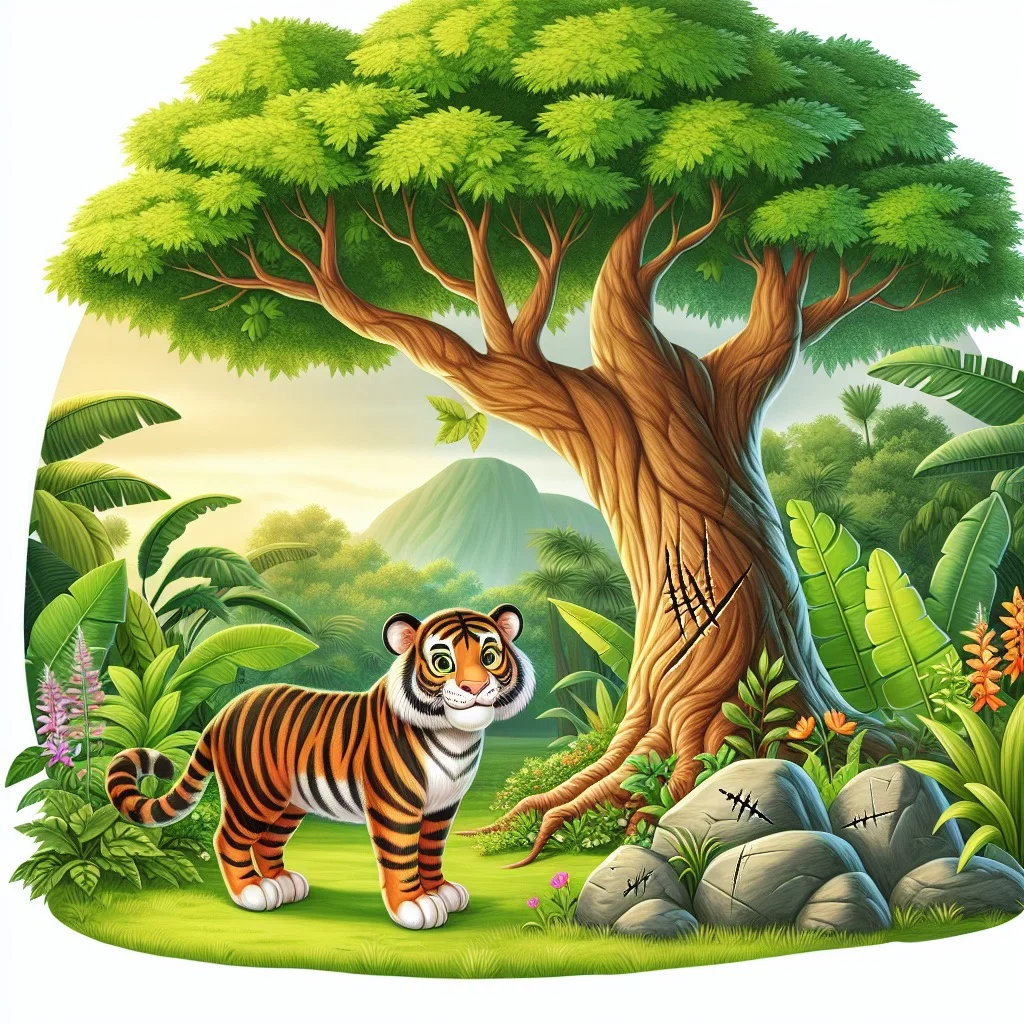 Fun fact for kids about tiger marking its territory