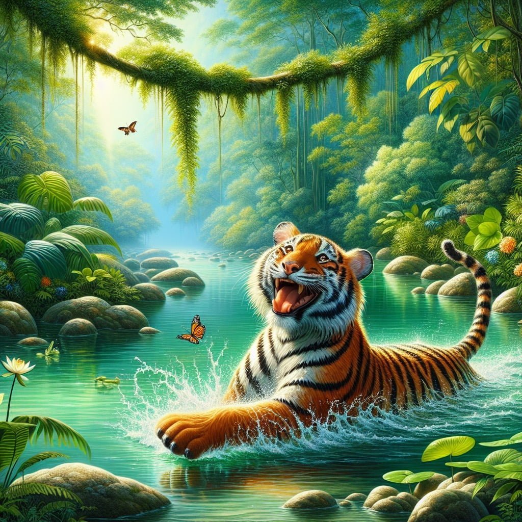 Explore 10 Cool Tiger Facts For Kids 4 Fun fact for kids about swimming tiger