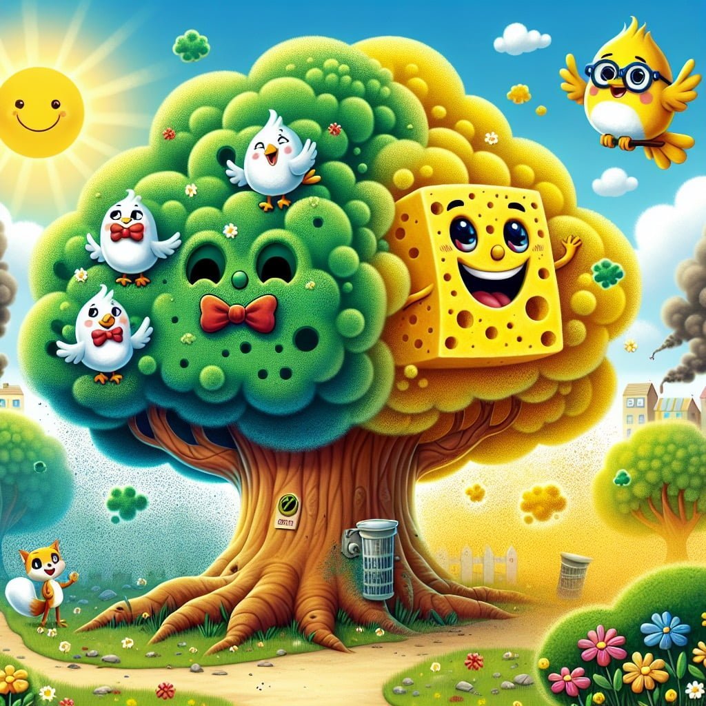 Fun fact for kids about trees absorbing CO2