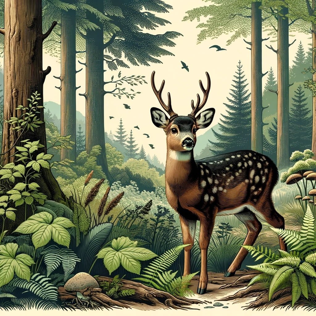 Fun fact for kids about a tufted deer