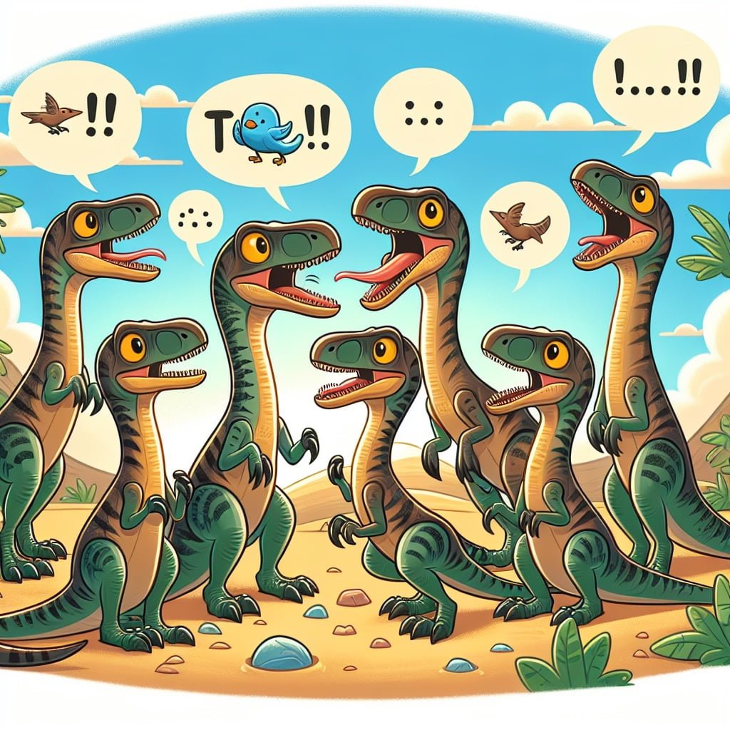Fun fact for kids about velociraptors communicating