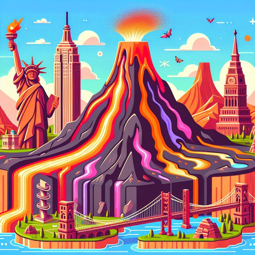 Fun fact for kids about the world's largest volcano