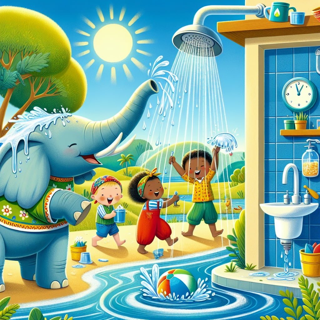 Fun fact for kids about water usage