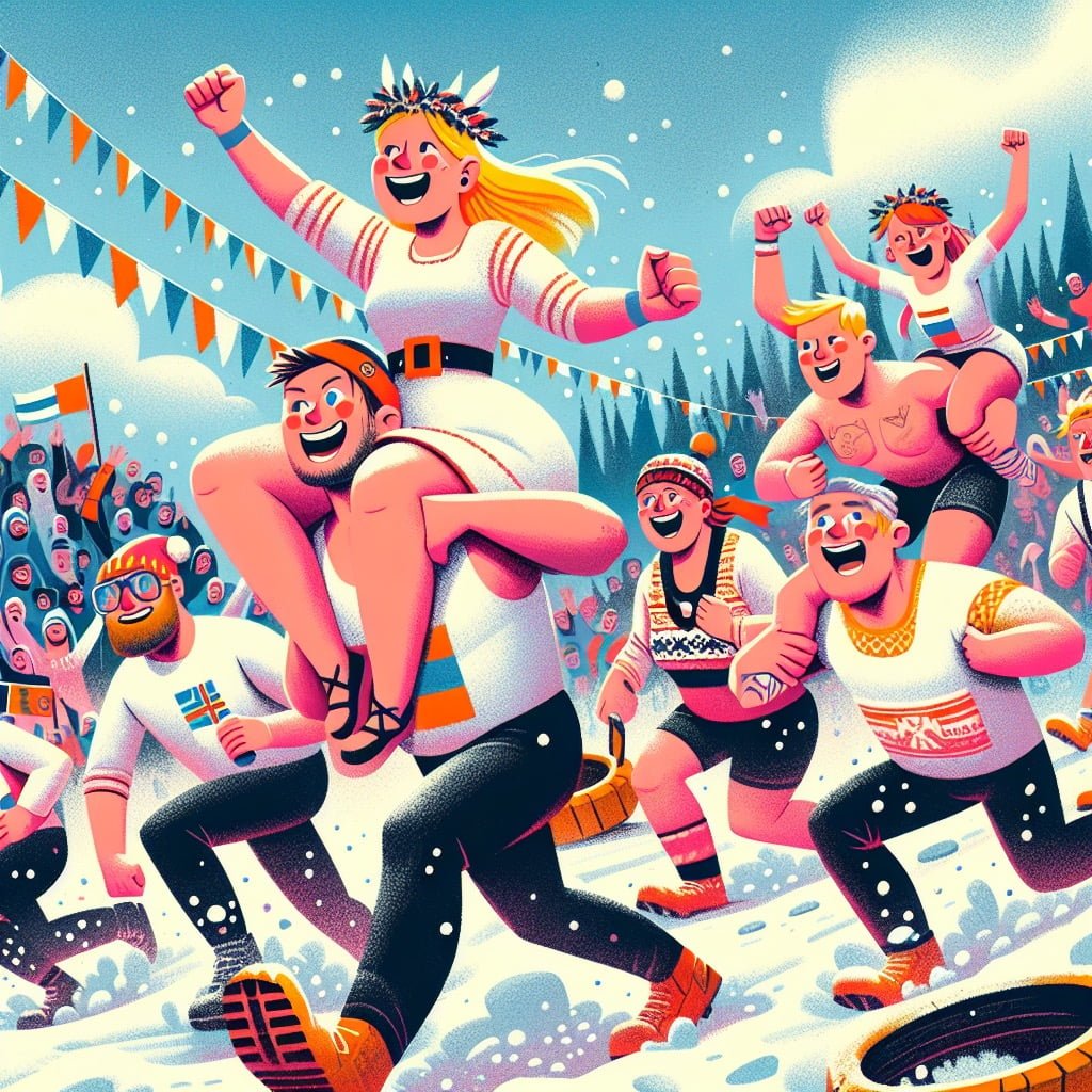 Fun fact for kids about the Wife-Carrying Championships in Finland