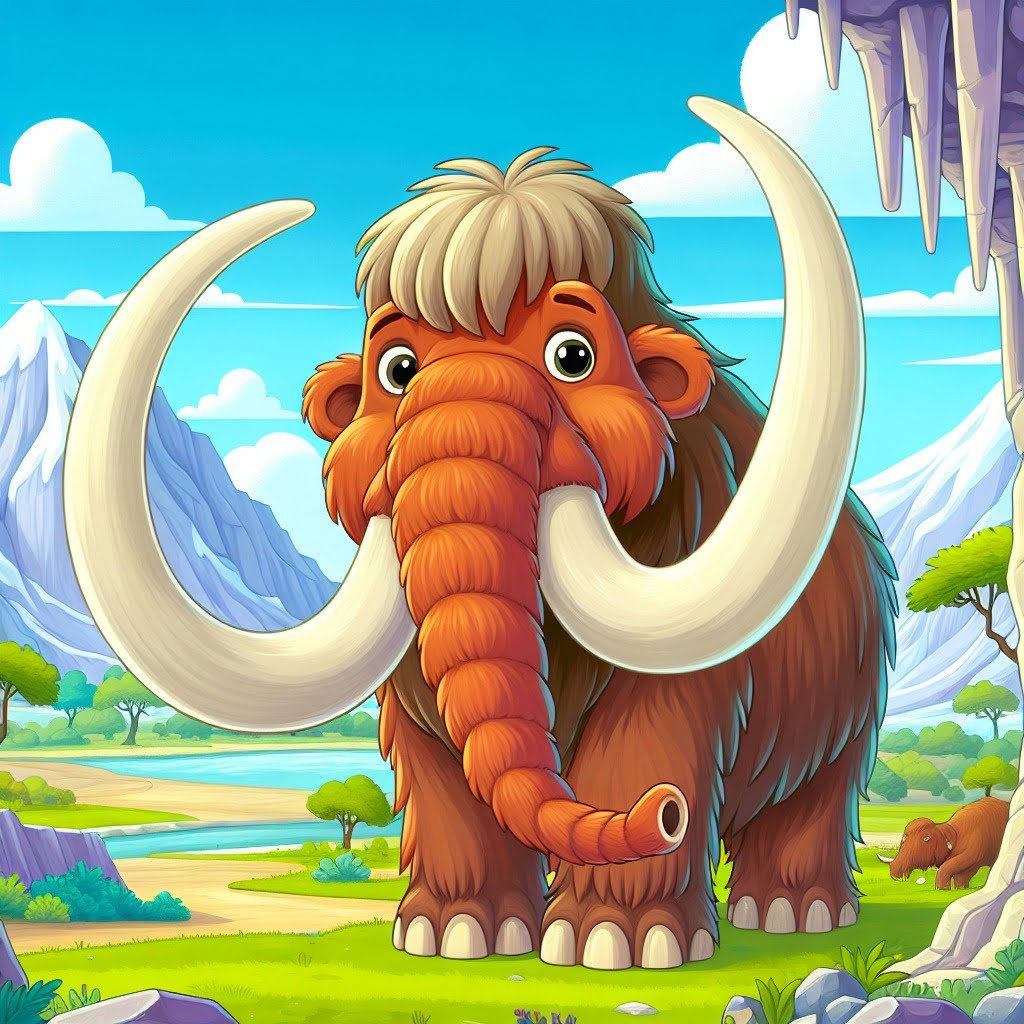 Fun fact for kids about woolly mammoth tusks