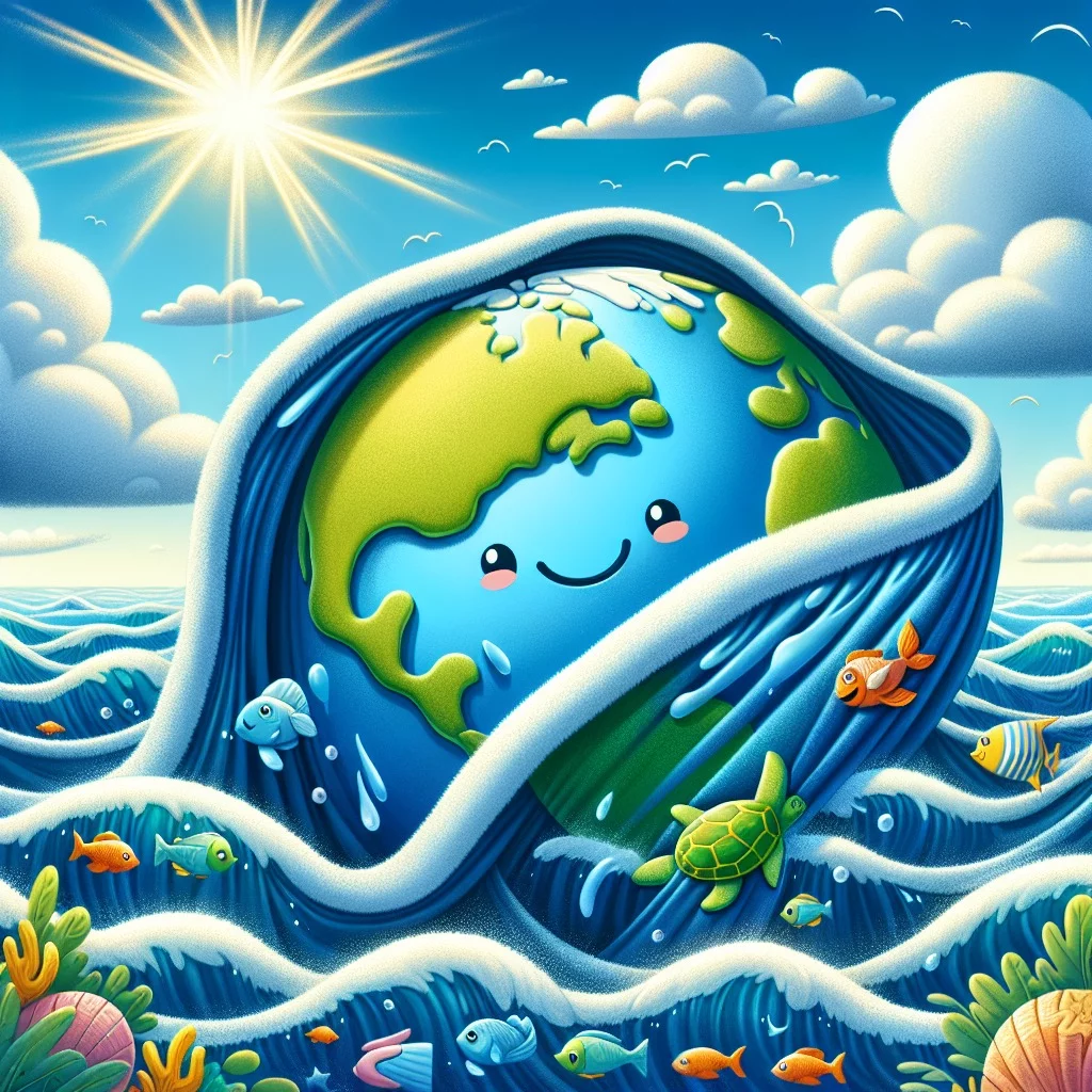 Fun fact for kids about ocean coverage