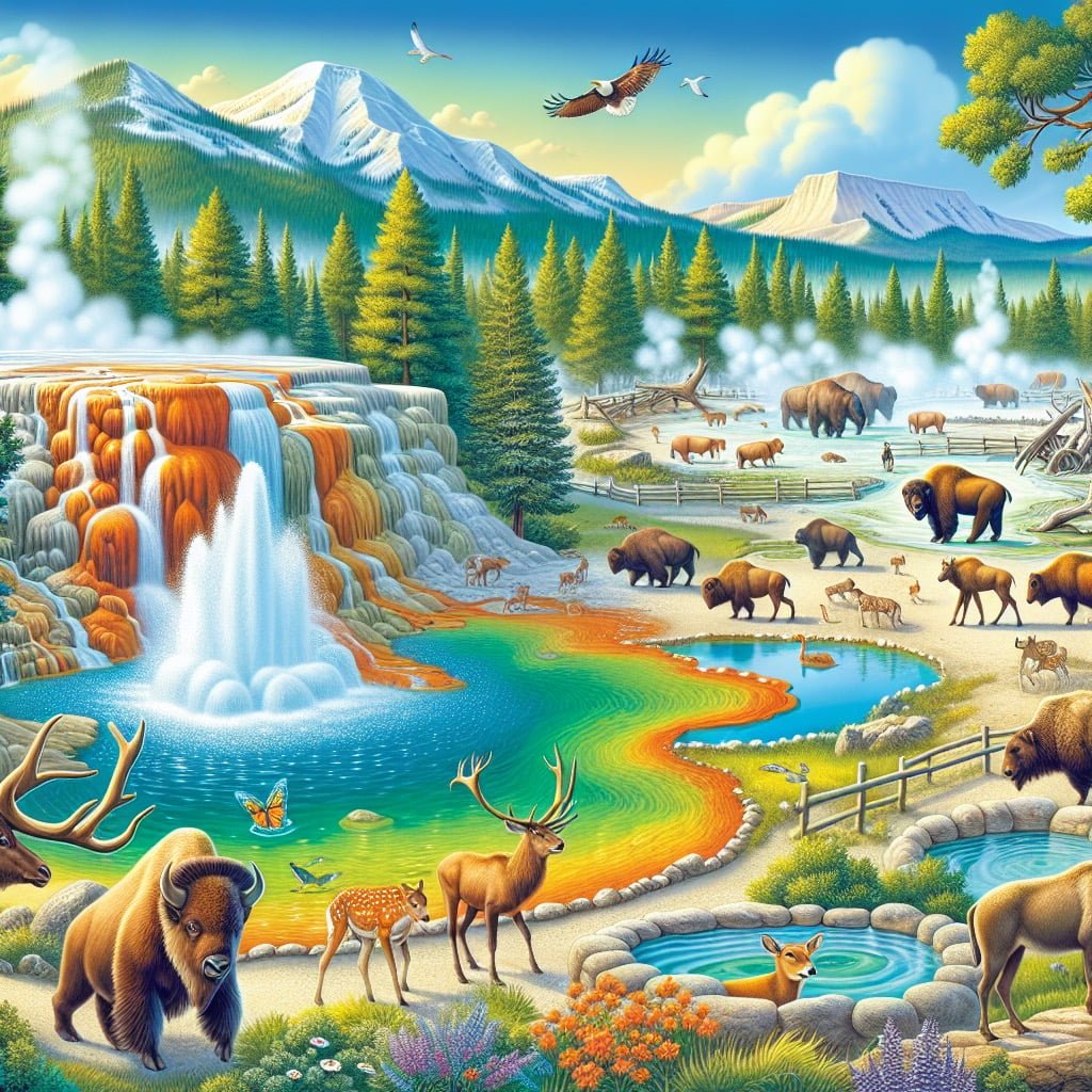 Fun fact for kids about Yellowstone National Park