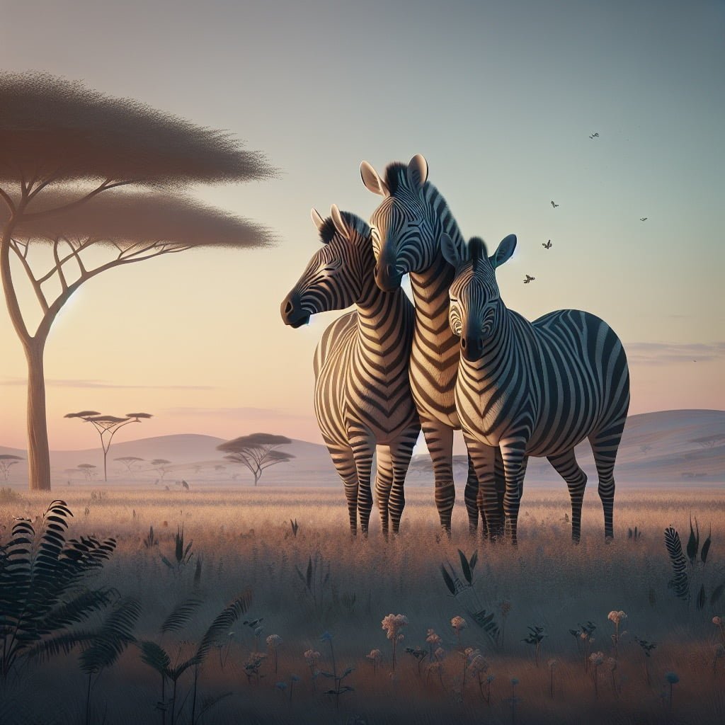 Fun fact for kids about a sleeping zebra