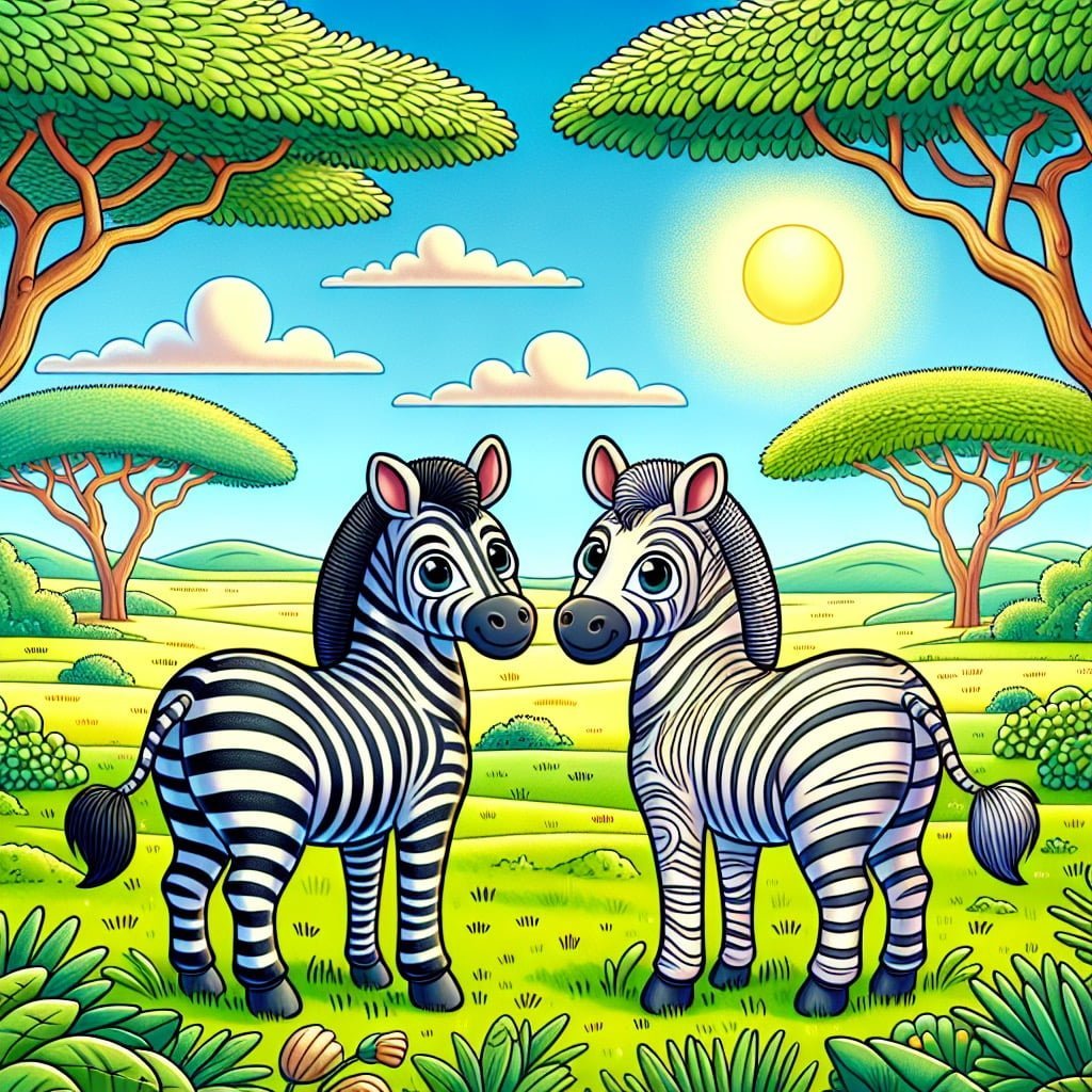 Fun fact for kids about unique zebra stripes