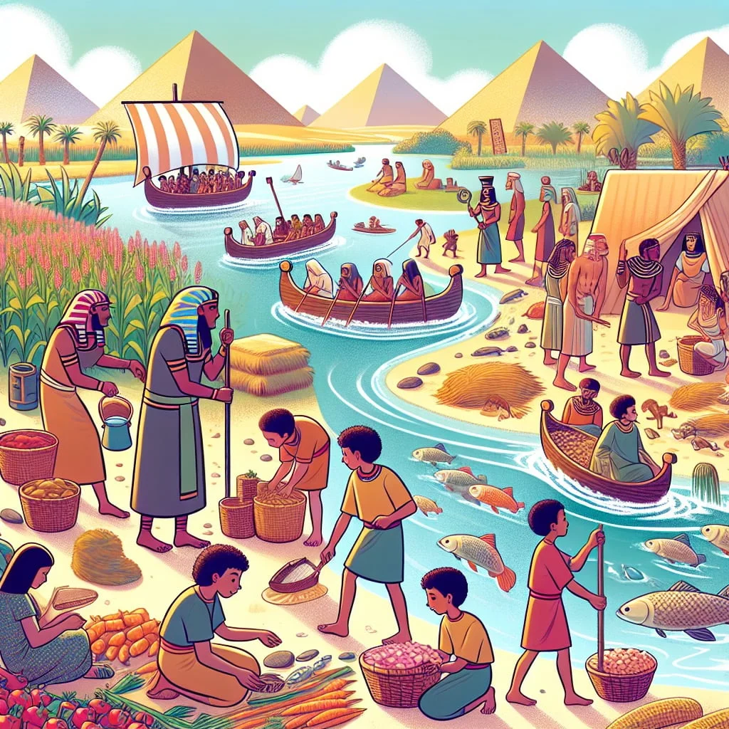 Fun fact for kids about Ancient Egyptians and the Nile River