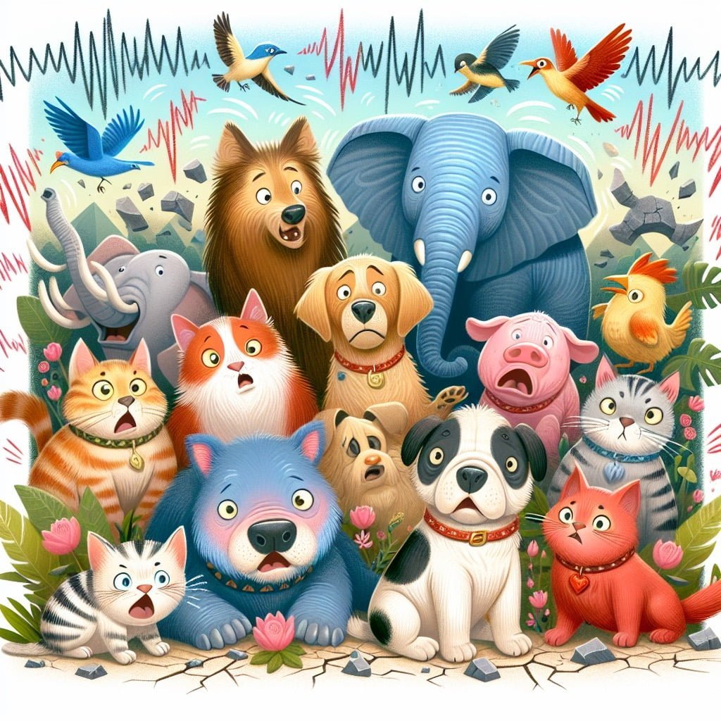 Fun fact for kids about animals sensing earthquakes