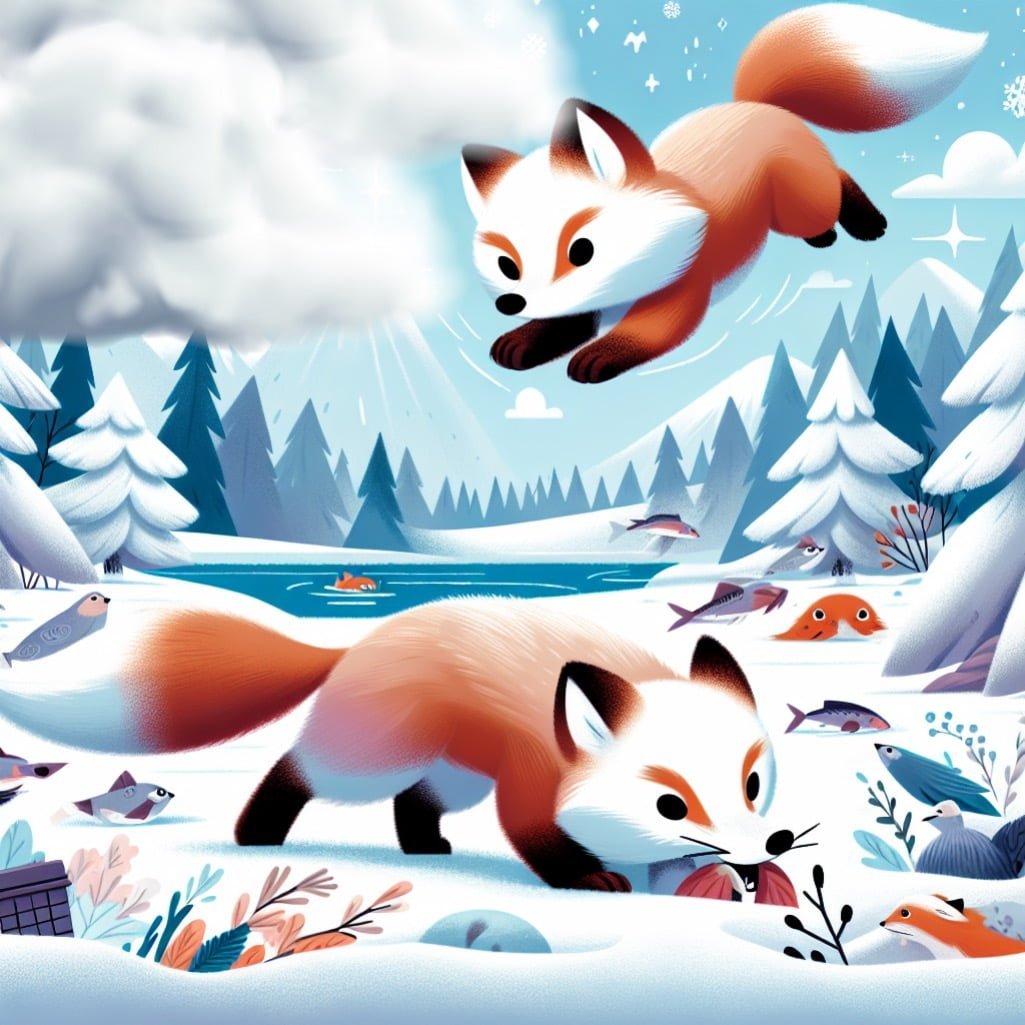 Learn 10 Cool Arctic Fox Facts For Kids 4 Fun fact for kids about an arctic fox hunting