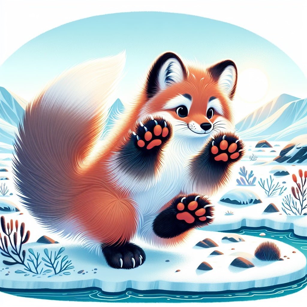 Learn 10 Cool Arctic Fox Facts For Kids 6 Fun fact for kids about an arctic fox's furry paws