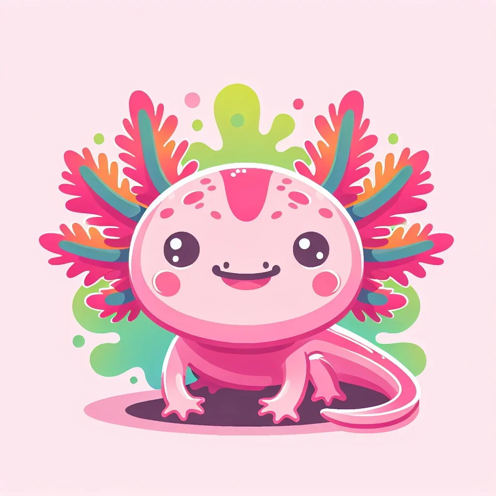 Main image for the post with 10 Interesting Axolotl Facts For Kids depicting Axolotl in a colorful and attractive way for kids.