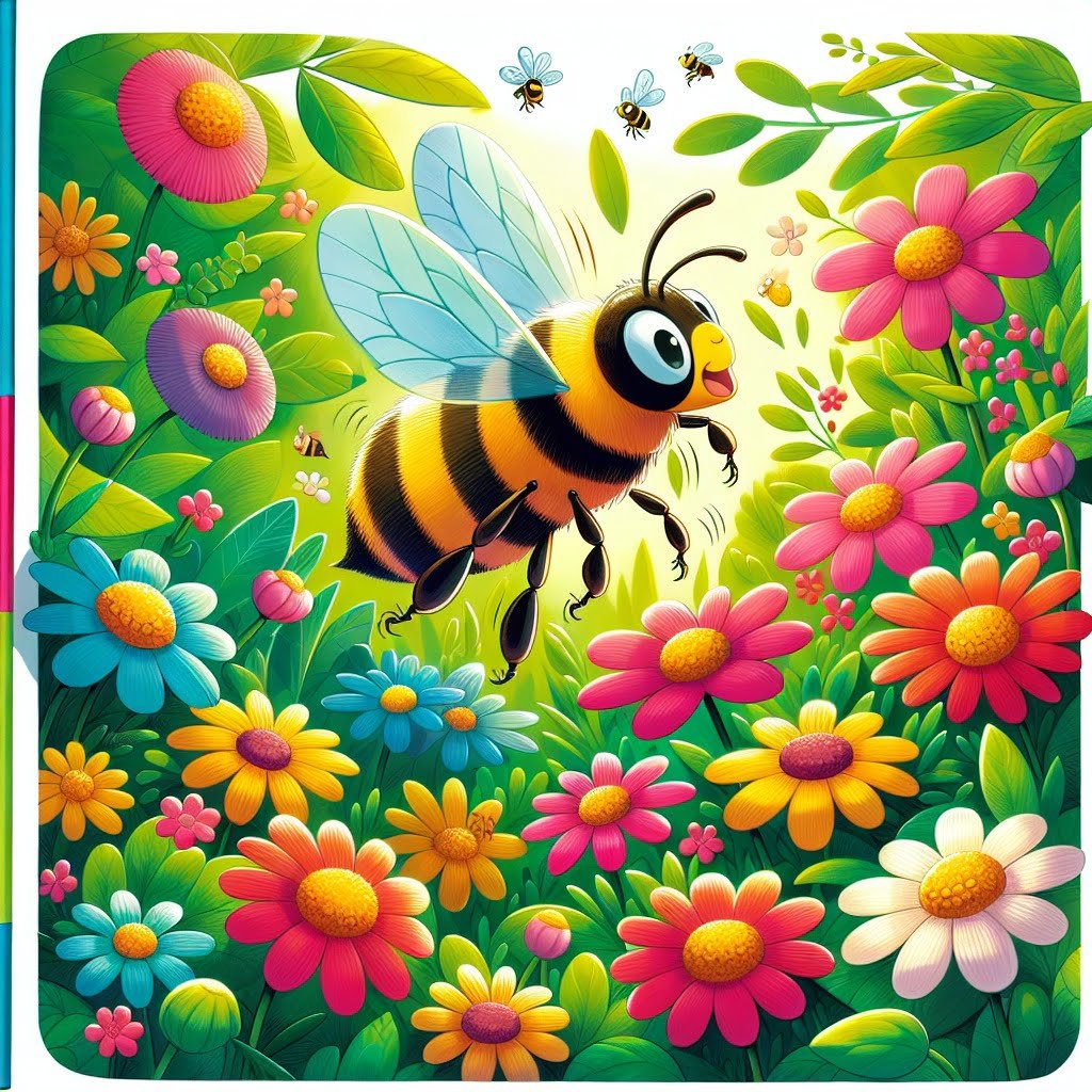 Fun fact for kids about a buzzing bee