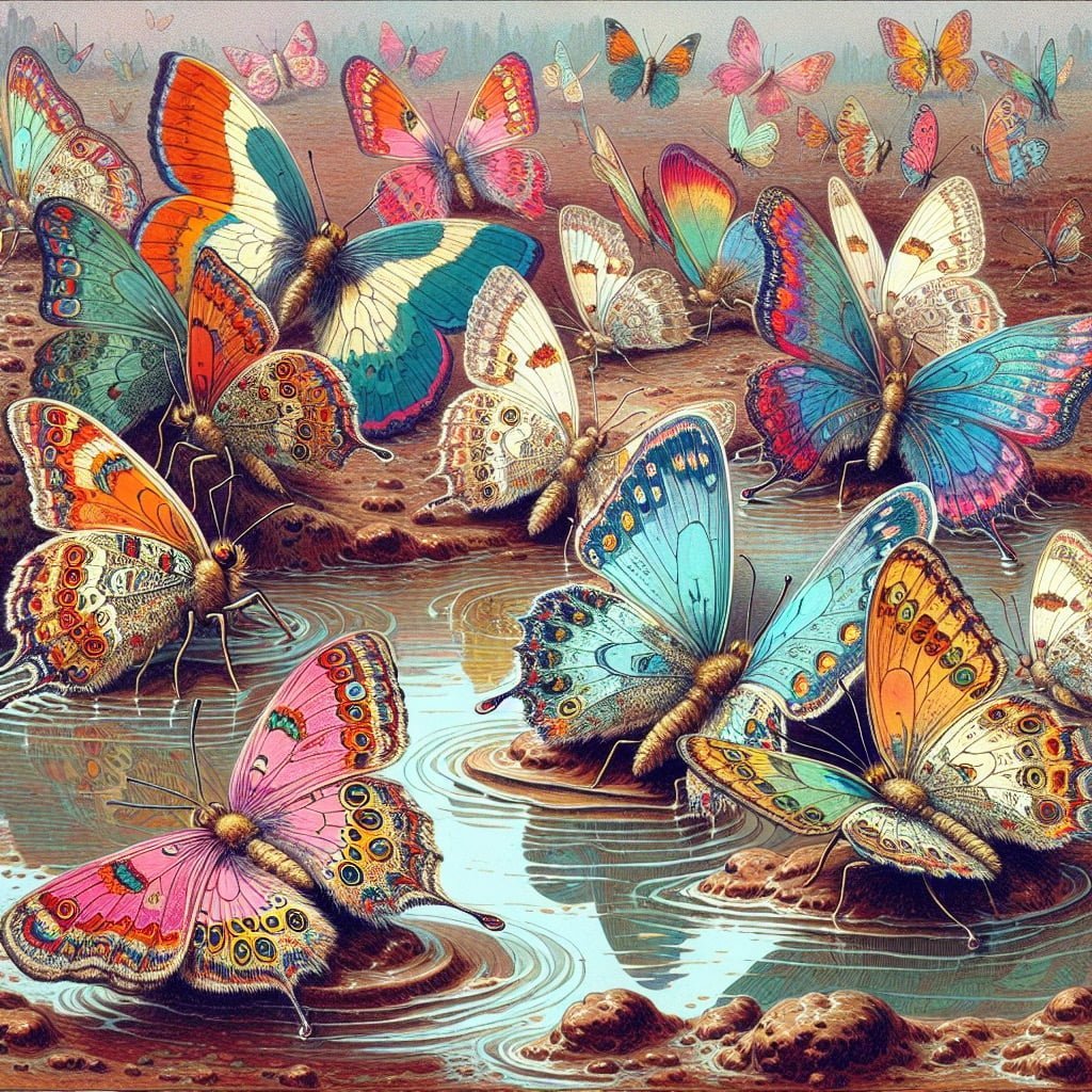 View 10 Marvelous Butterfly Facts For Kids 4 Fun fact for kids about a butterfly drinking from mud