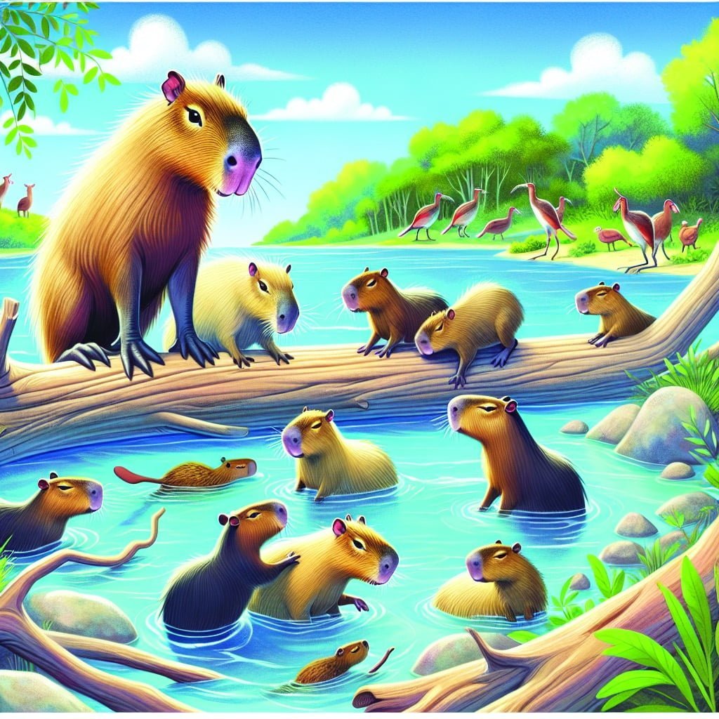 Fun fact for kids about capybara nictitating membranes