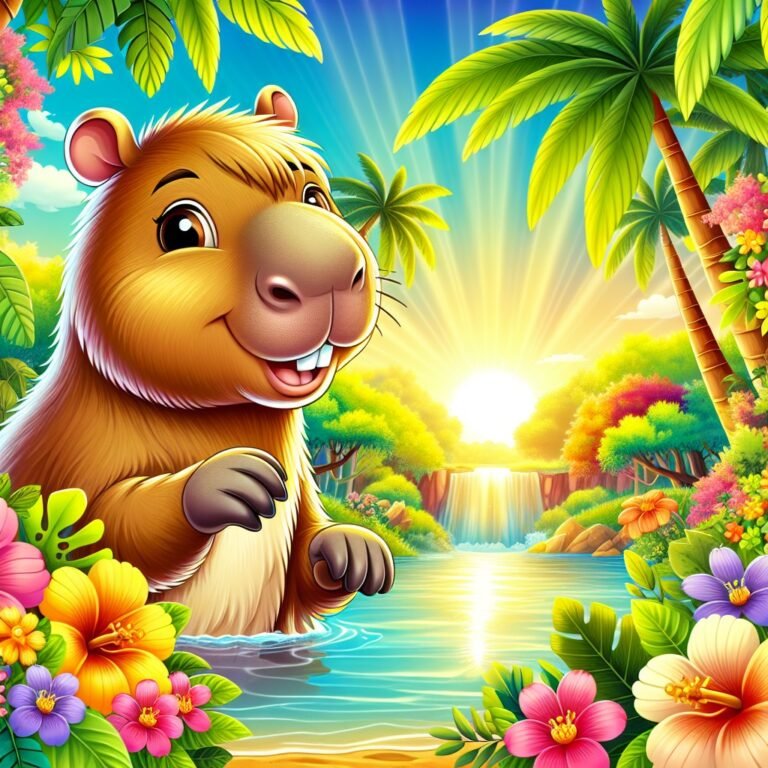 Find 10 Unbelievable Capybara Facts For Kids 2 Main image for the post with 10 Unbelievable Capybara Facts For Kids depicting Capybara in a colorful and attractive way for kids.