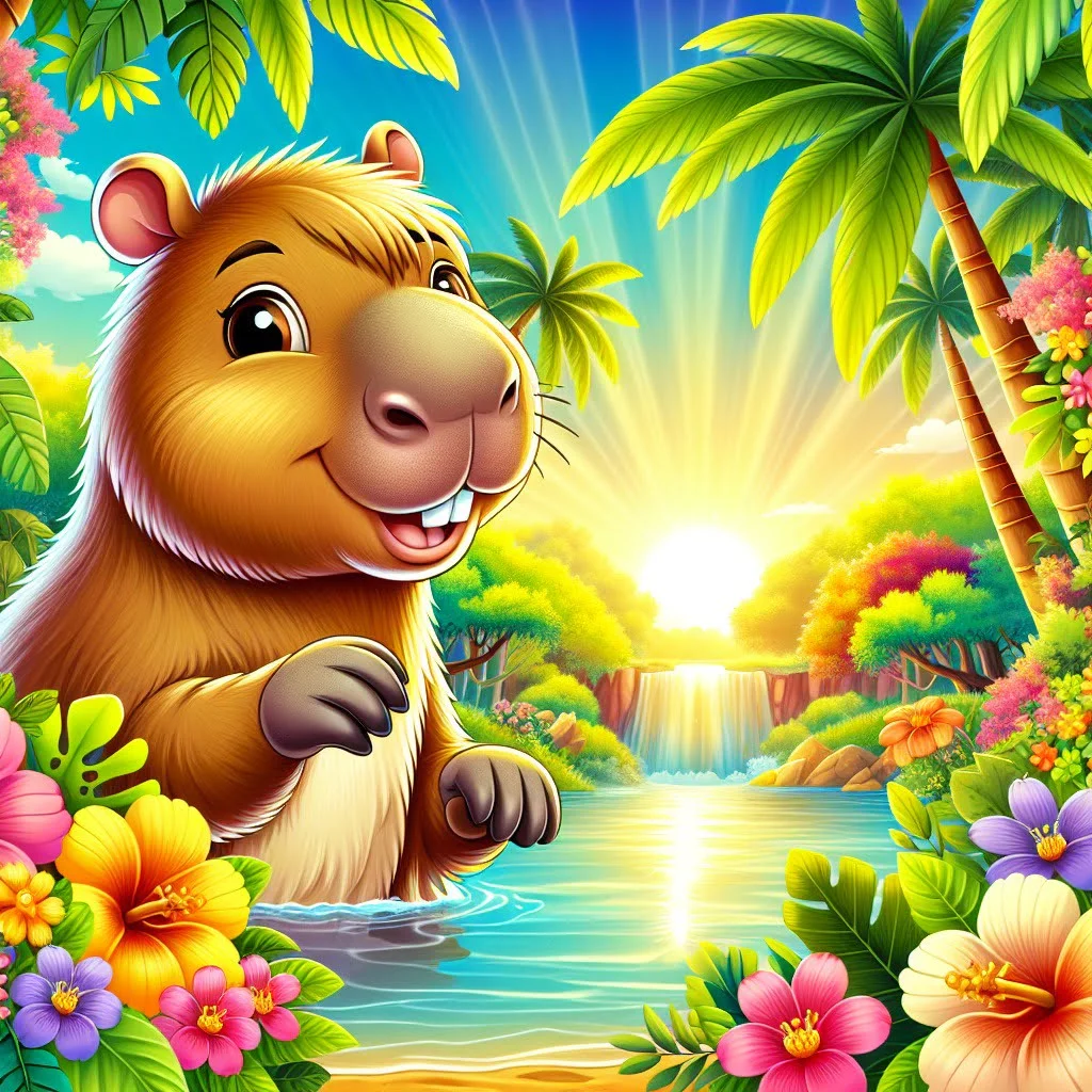 Main image for the post with 10 Unbelievable Capybara Facts For Kids depicting Capybara in a colorful and attractive way for kids.
