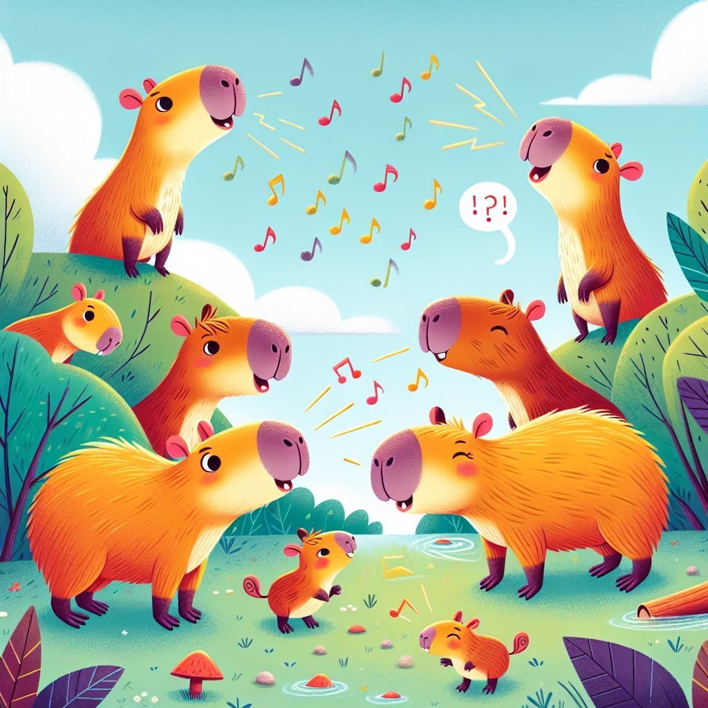 Fun fact for kids about capybaras whistling